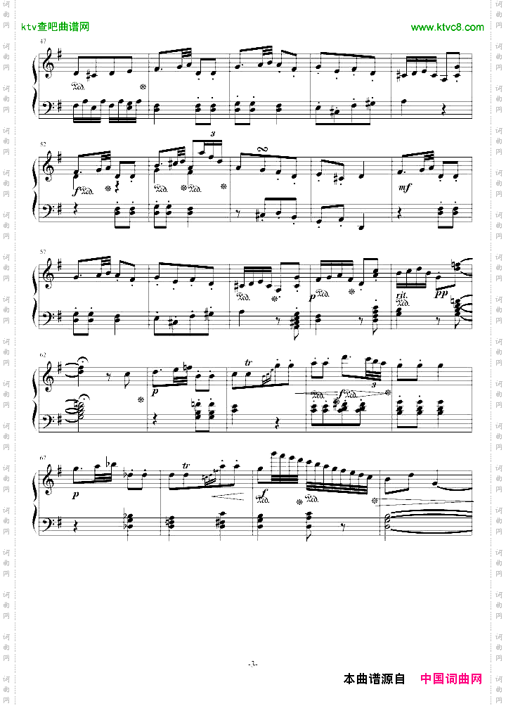 G大调小奏鸣曲第二乐章NO.2
