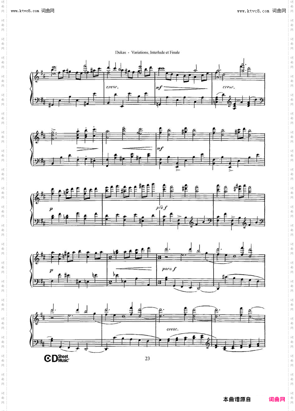Variations, Interlude & Finale on theme de Rameau_ 拉摩主题变奏曲、间奏曲和终曲·第二部分 