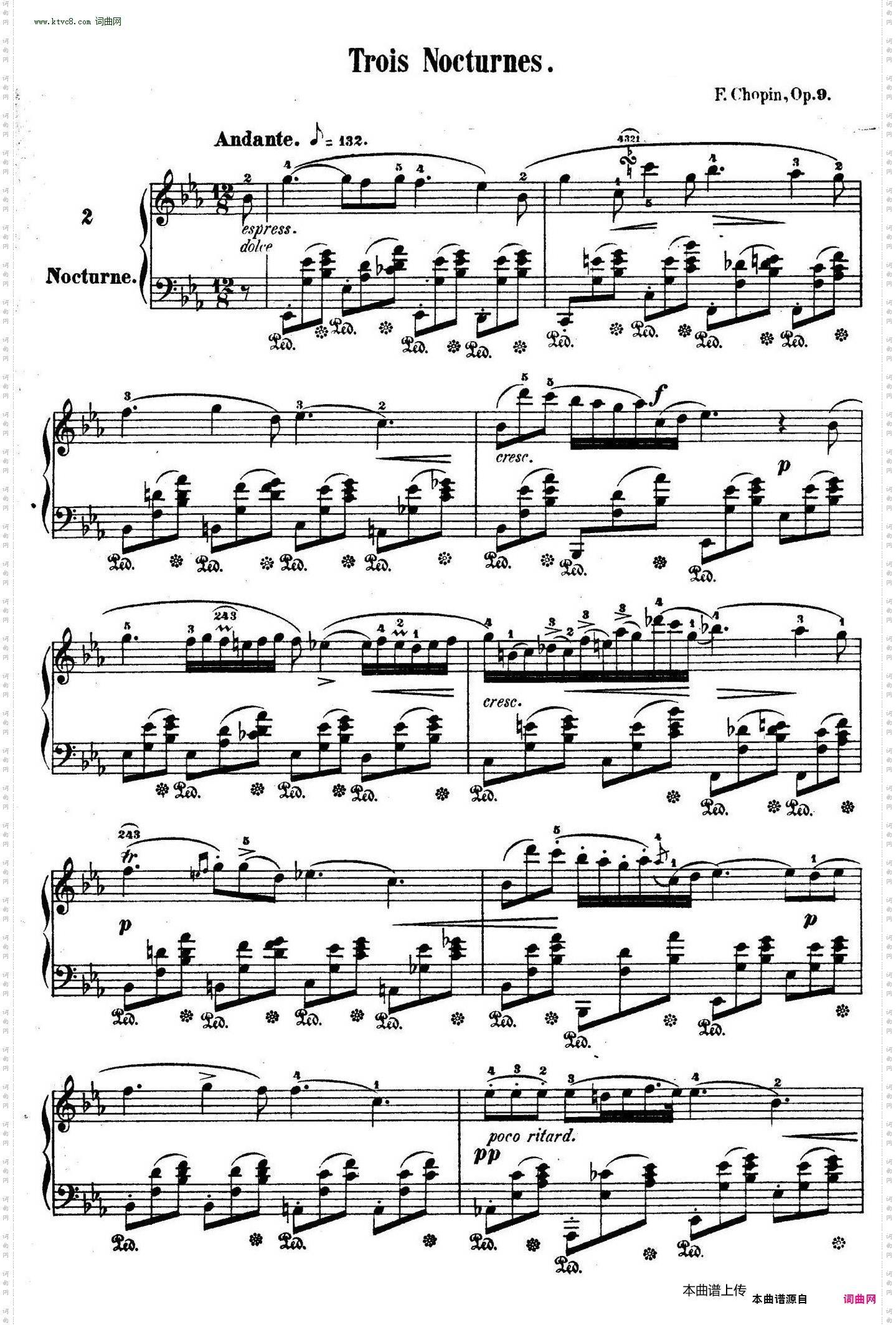 3 Nocturnes Op·93首夜曲·2