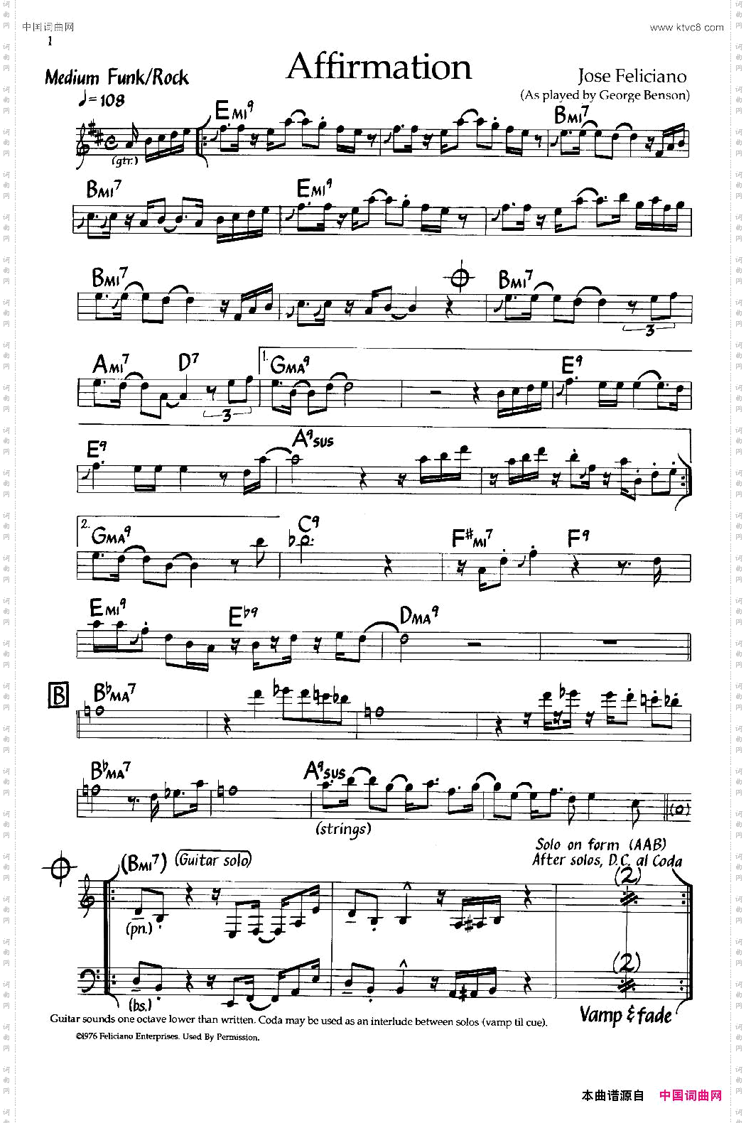 Affirmatino爵士钢琴曲