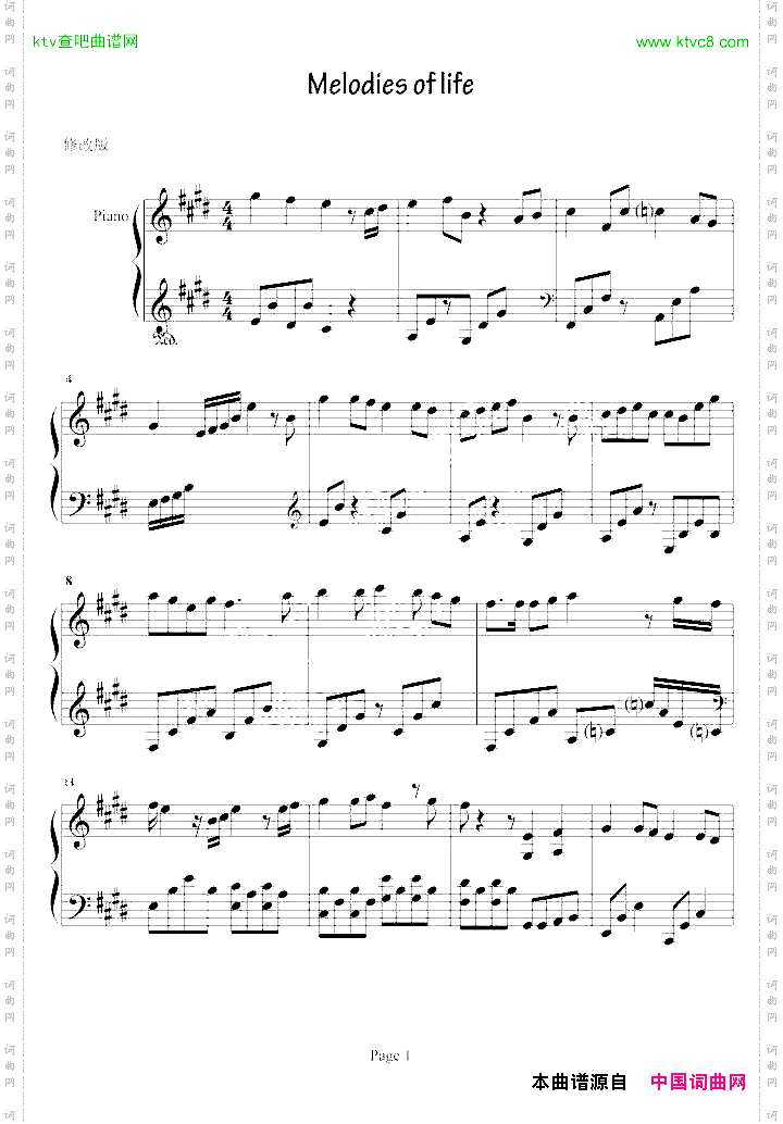 Melodiesoflife完美修改版