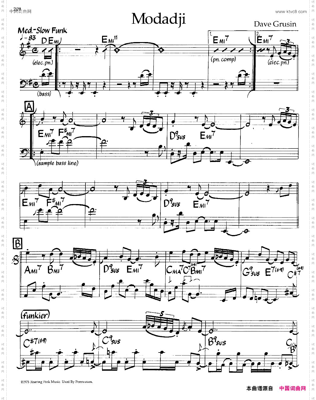 Modadji爵士钢琴曲