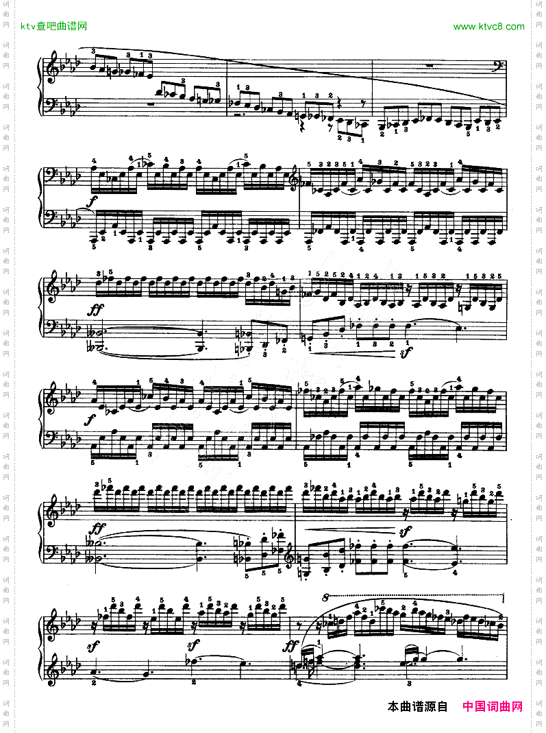 热情奏鸣曲-作品57号第二十三钢琴奏鸣曲