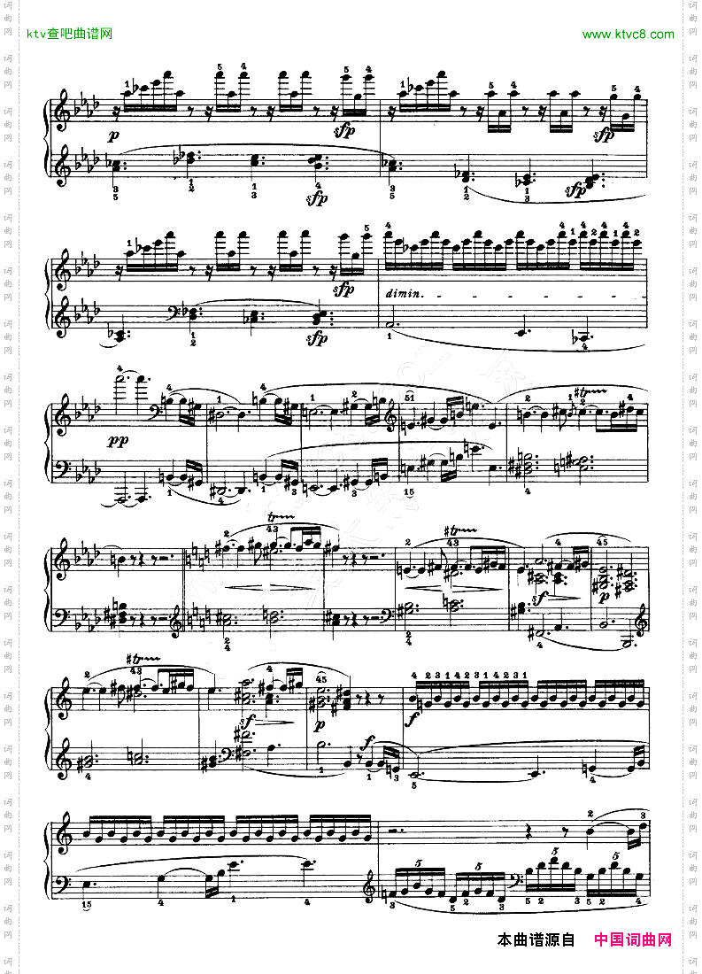 热情奏鸣曲-作品57号第二十三钢琴奏鸣曲