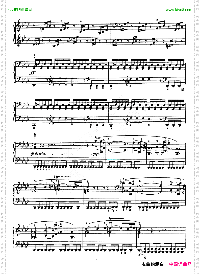 热情奏鸣曲-作品57号第二十三钢琴奏鸣曲