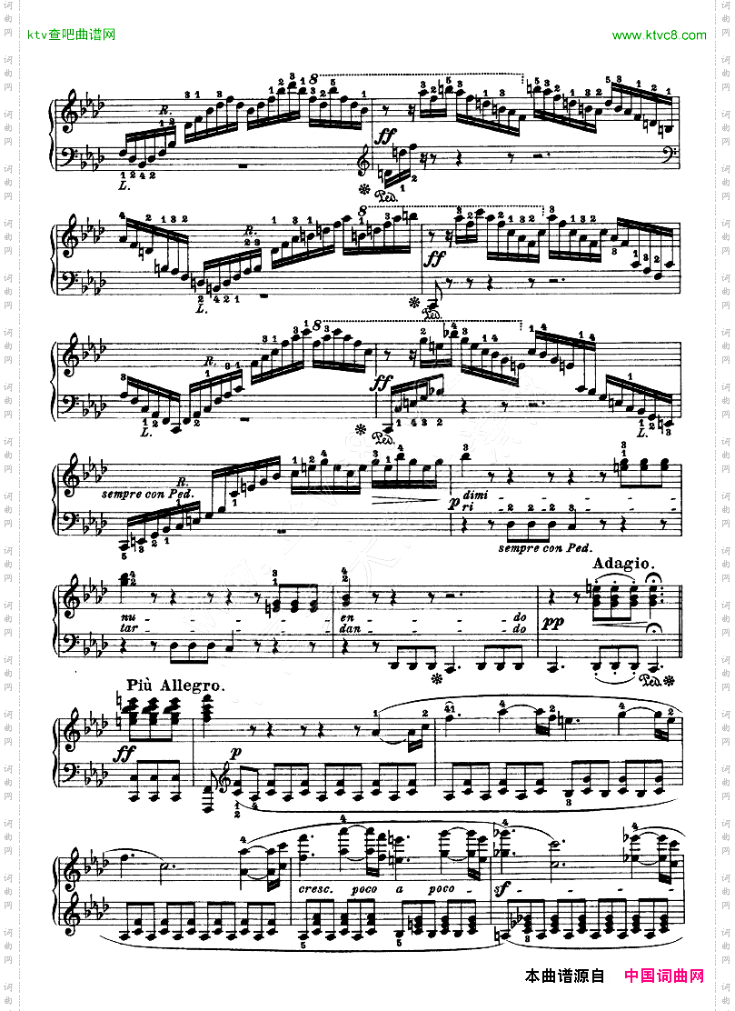热情奏鸣曲-作品57号第二十三钢琴奏鸣曲