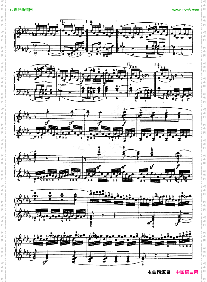 热情奏鸣曲-作品57号第二十三钢琴奏鸣曲