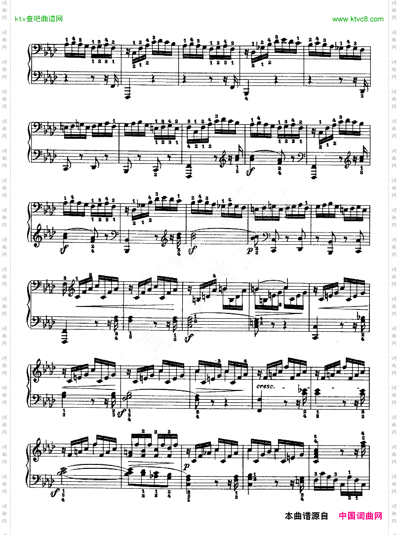 热情奏鸣曲-作品57号第二十三钢琴奏鸣曲