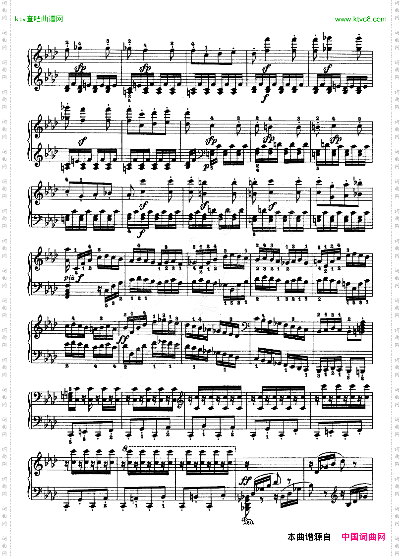 热情奏鸣曲-作品57号第二十三钢琴奏鸣曲