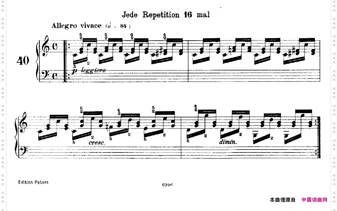 SchooloftheVirtuosoOp.36560首钢琴高级练习曲·40_School of the Virtuoso Op.36560首钢琴高级练习曲·40