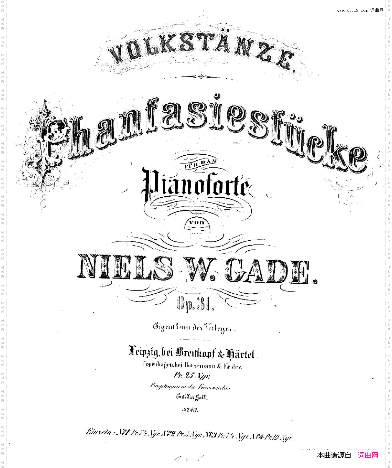 PhantasiestückeOp.31幻想曲集·3.升c小调_Phantasiestücke Op.31幻想曲集·3. 升c小调