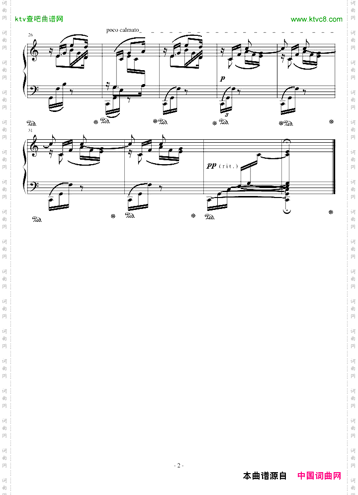 肖邦前奏曲第一首-Op.28No.1