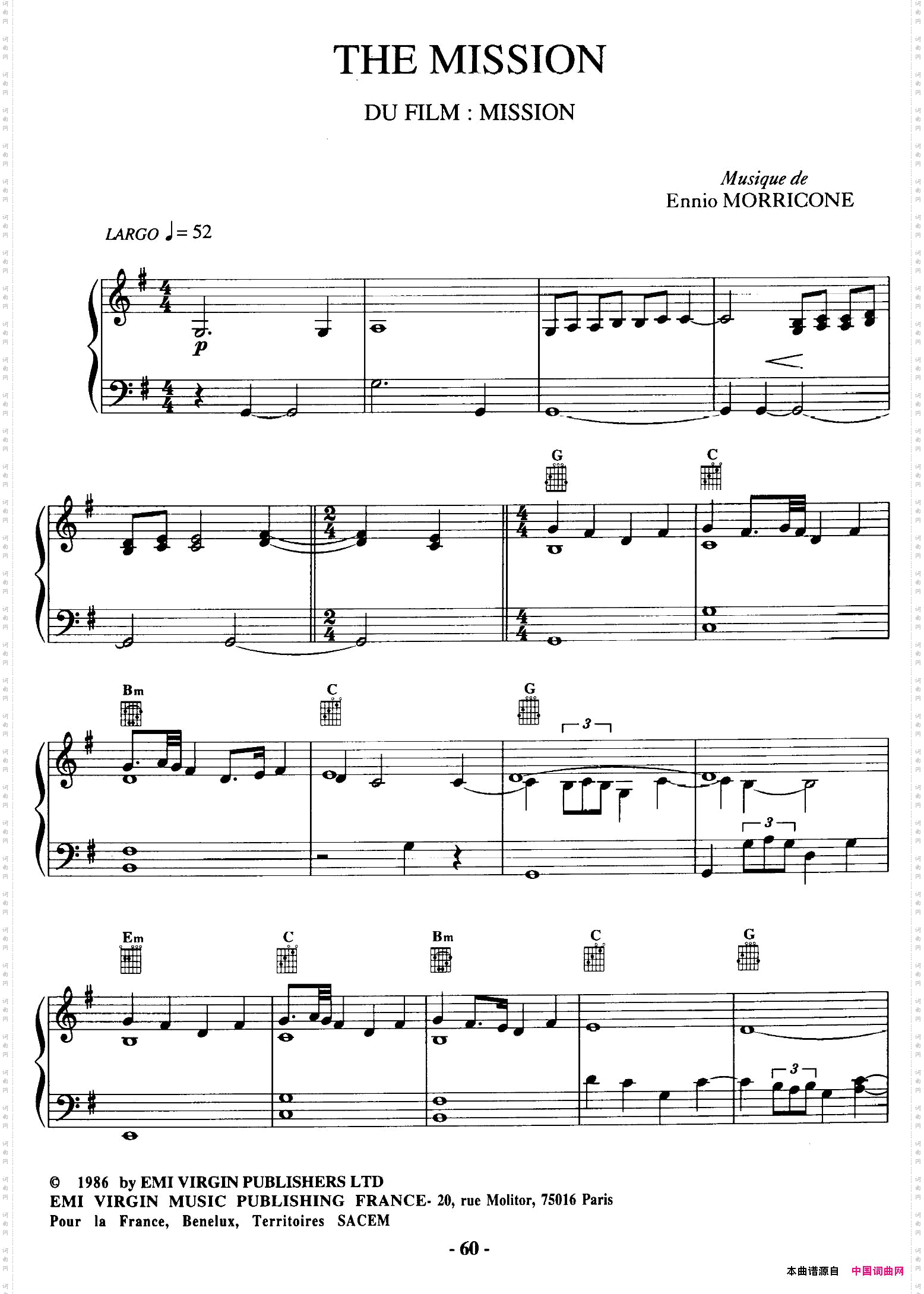 电影配乐大师莫瑞康最佳20首钢琴谱BestofEnnioMorricone·17_电影配乐大师莫瑞康最佳20首钢琴谱Best of Ennio Morricone·17