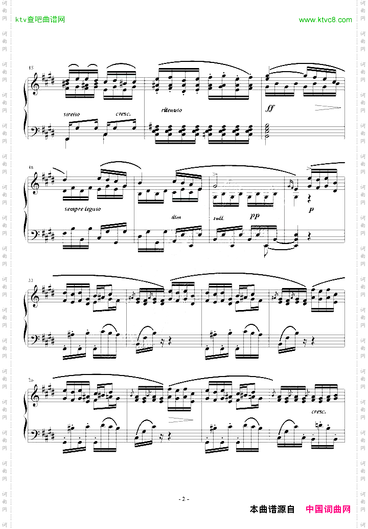 肖邦练习曲-EtudeOP.10NO.3