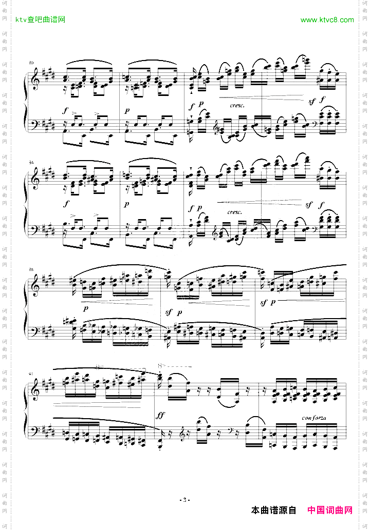 肖邦练习曲-EtudeOP.10NO.3