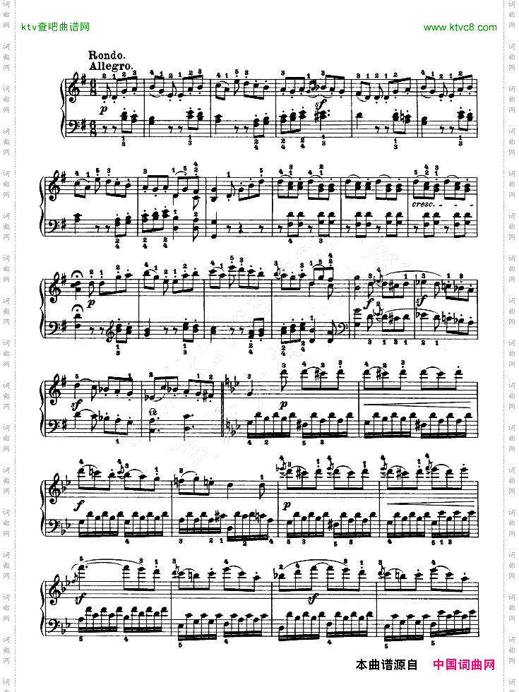第十九钢琴奏鸣曲-Op.49No.1