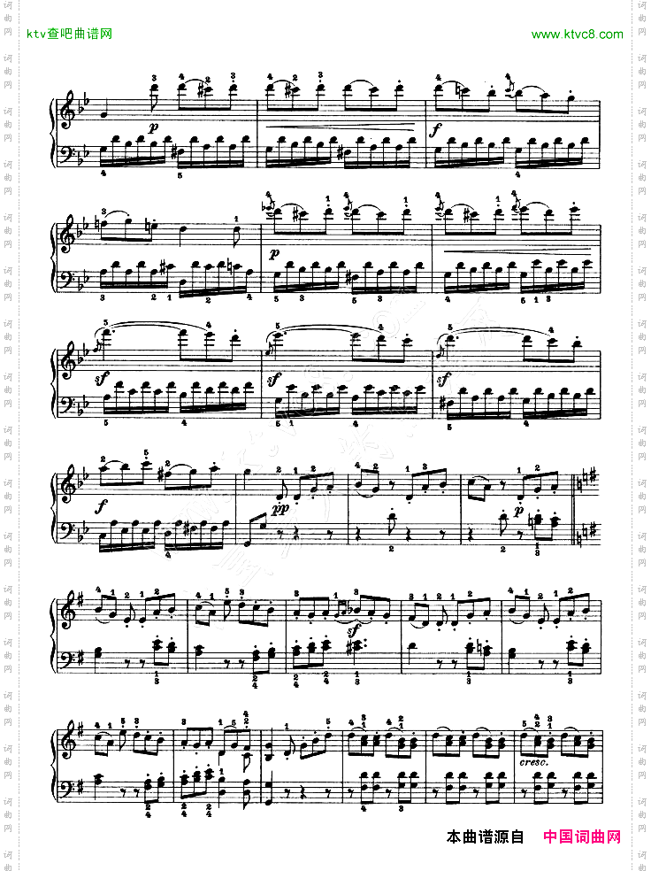 第十九钢琴奏鸣曲-Op.49No.1