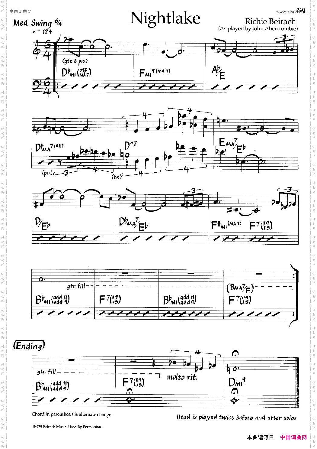 Nightlake爵士钢琴曲