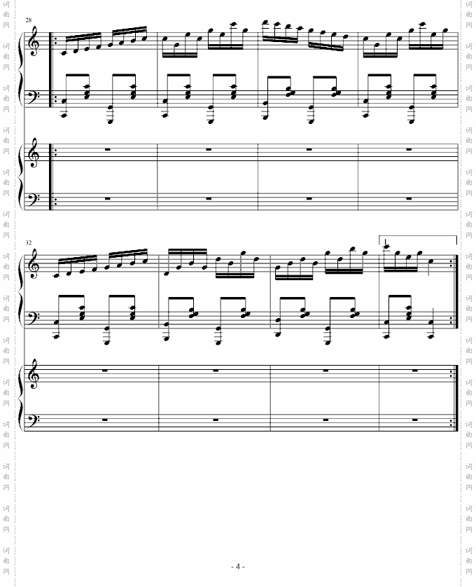 送给侄子的钢琴变奏曲