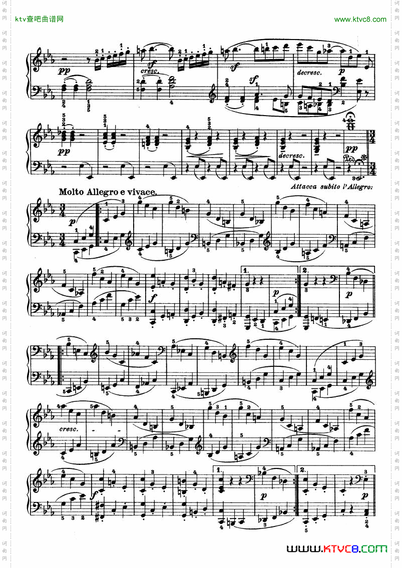 第十三钢琴奏鸣曲-Op.27No.1