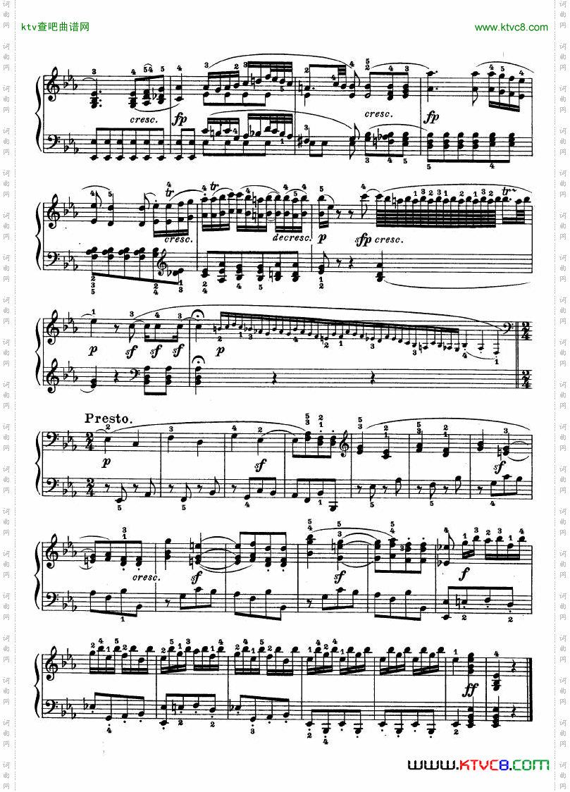 第十三钢琴奏鸣曲-Op.27No.1