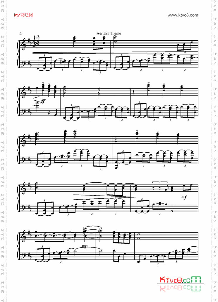 Aerith is Theme Piano Version