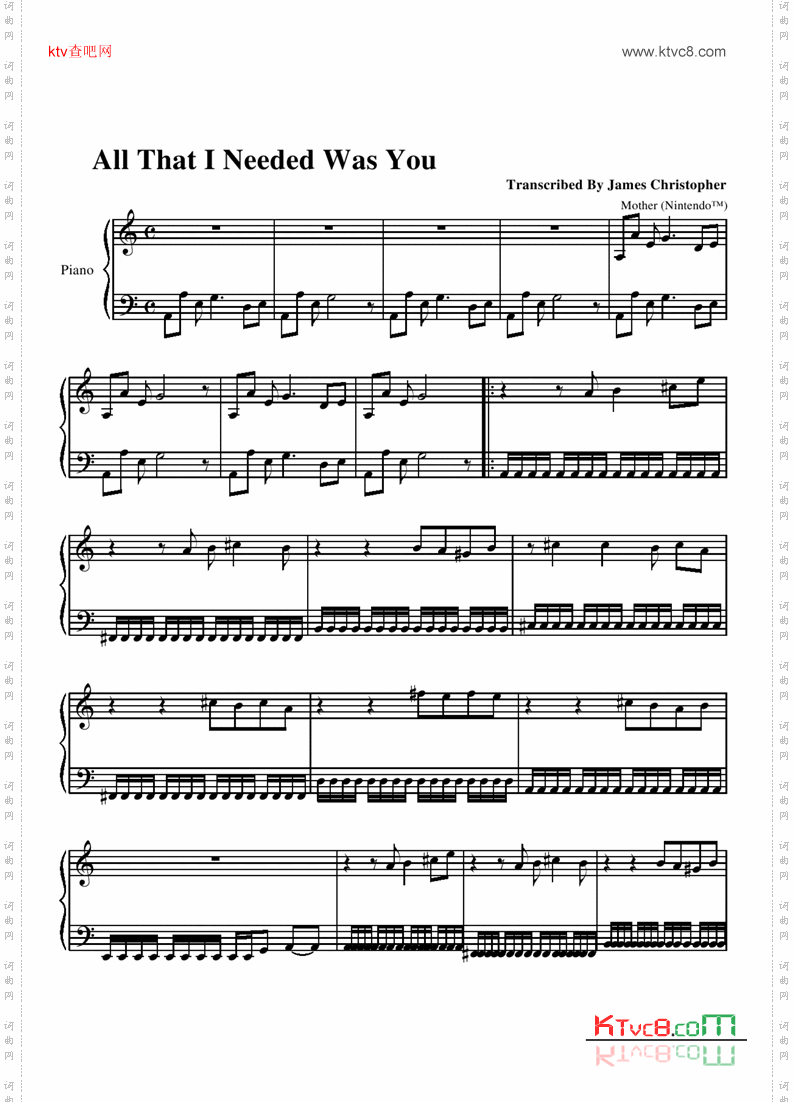 All That I Needed(Was You)