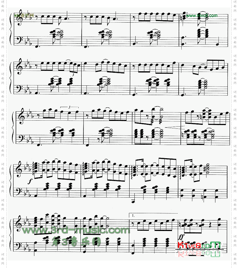 突如其来的爱情故事日剧《东京爱情故事》主题曲[钢琴曲谱]