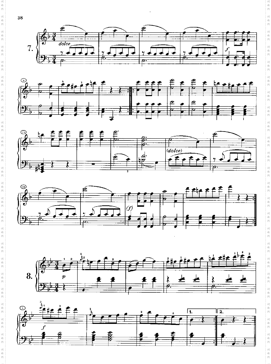 12首维也纳德意志舞曲(约1812年创作) 键盘类 钢琴