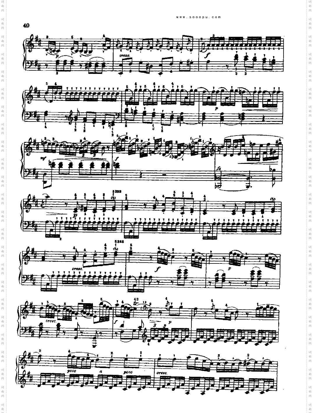 奏鸣曲五1767键盘类钢琴