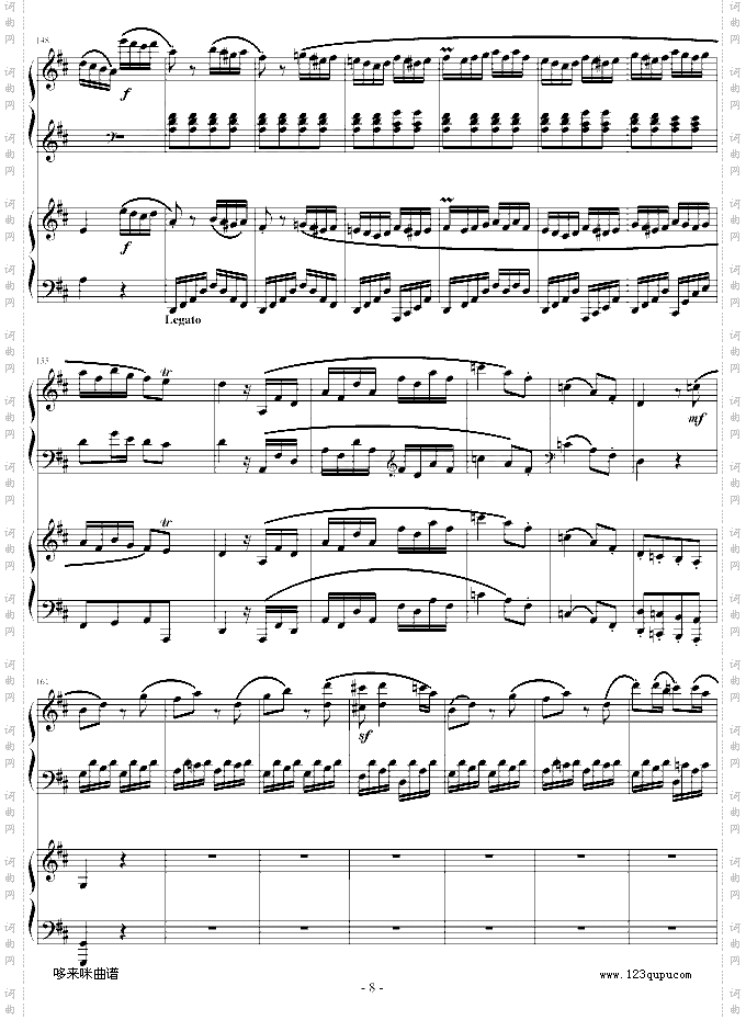 D大调双钢琴奏鸣曲第三乐章-莫扎特