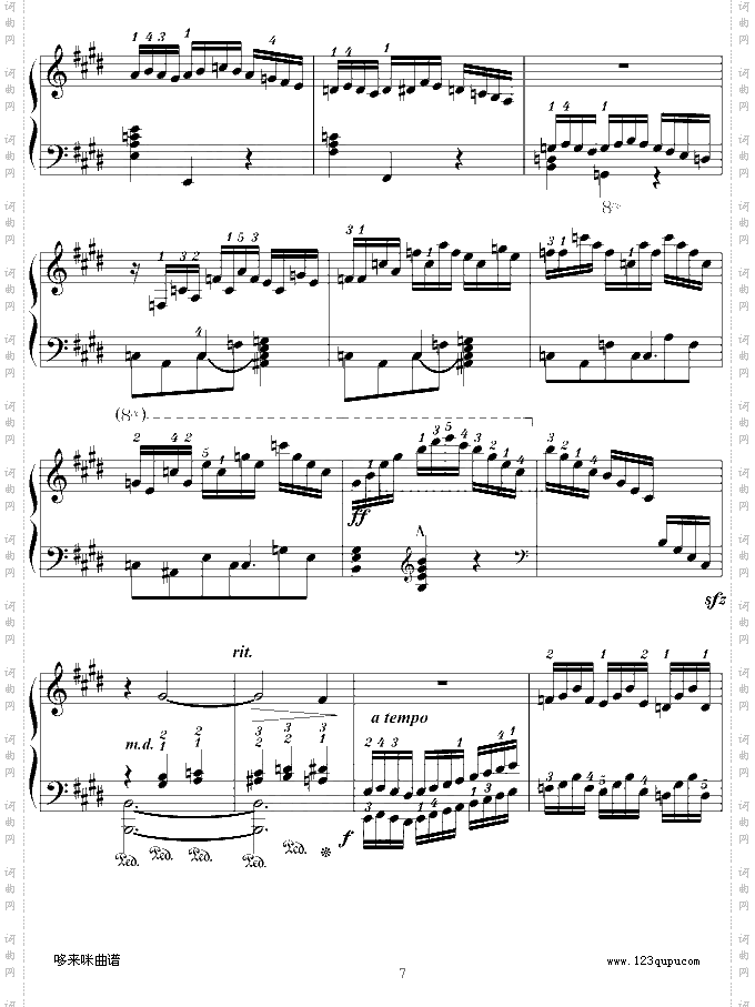 练习曲Op.72No.1-莫什科夫斯基