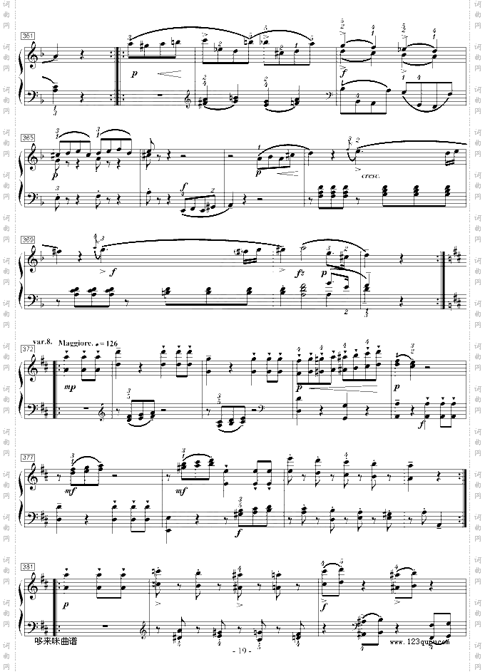 莫扎特D大调钢琴奏鸣曲K.284-莫扎特