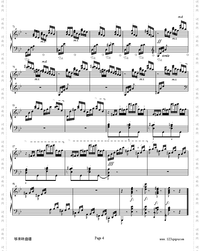 练习曲Op.72No.2考级版-莫什科夫斯基