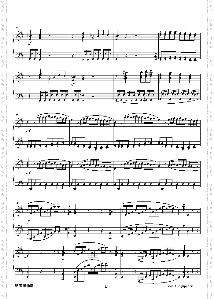 D大调双钢琴奏鸣曲K448第一乐章-莫扎特