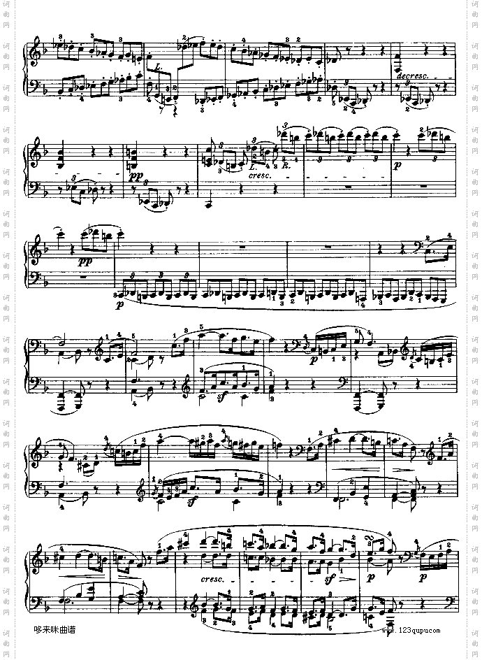 第二十二钢琴奏鸣曲-Op.54-贝多芬