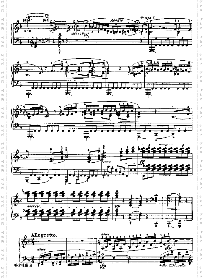 第二十二钢琴奏鸣曲-Op.54-贝多芬