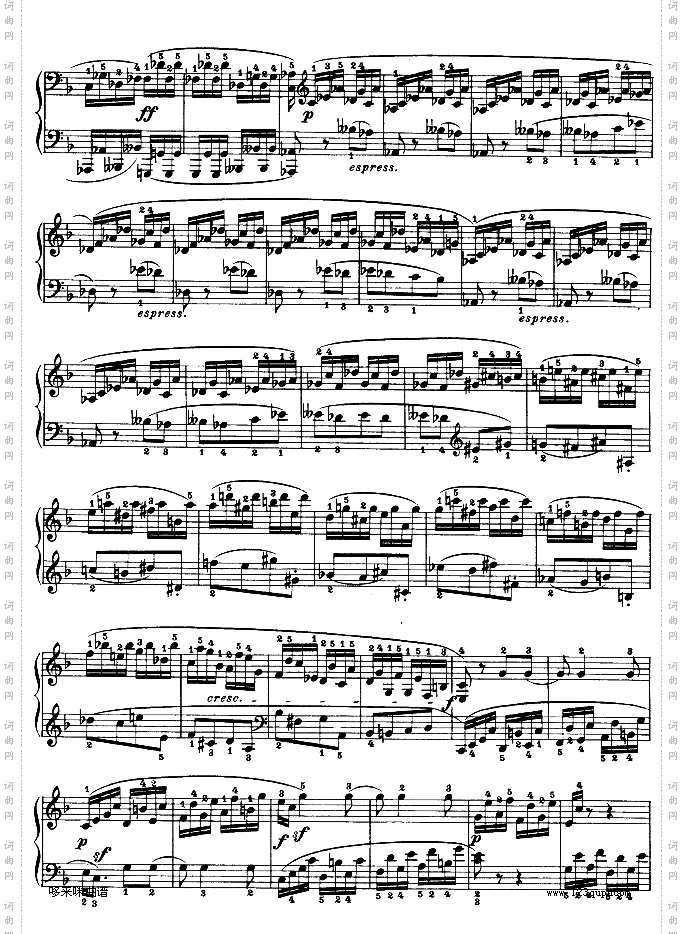 第二十二钢琴奏鸣曲-Op.54-贝多芬