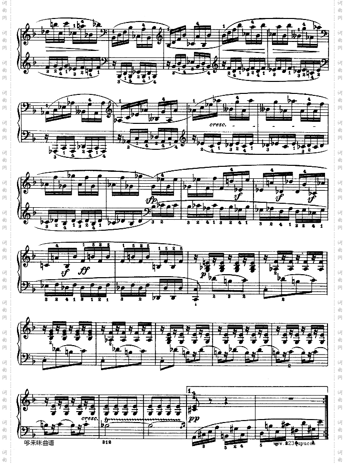 第二十二钢琴奏鸣曲-Op.54-贝多芬