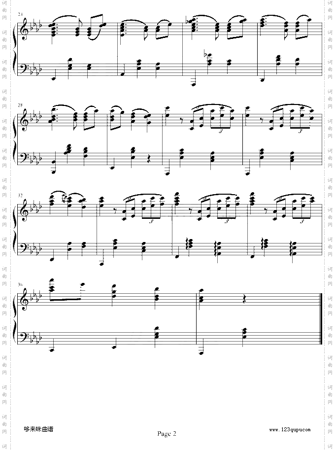 降A大调圆舞曲-勃拉姆斯