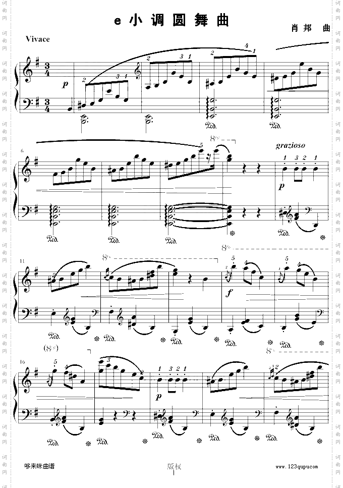 e小调圆舞曲-肖邦