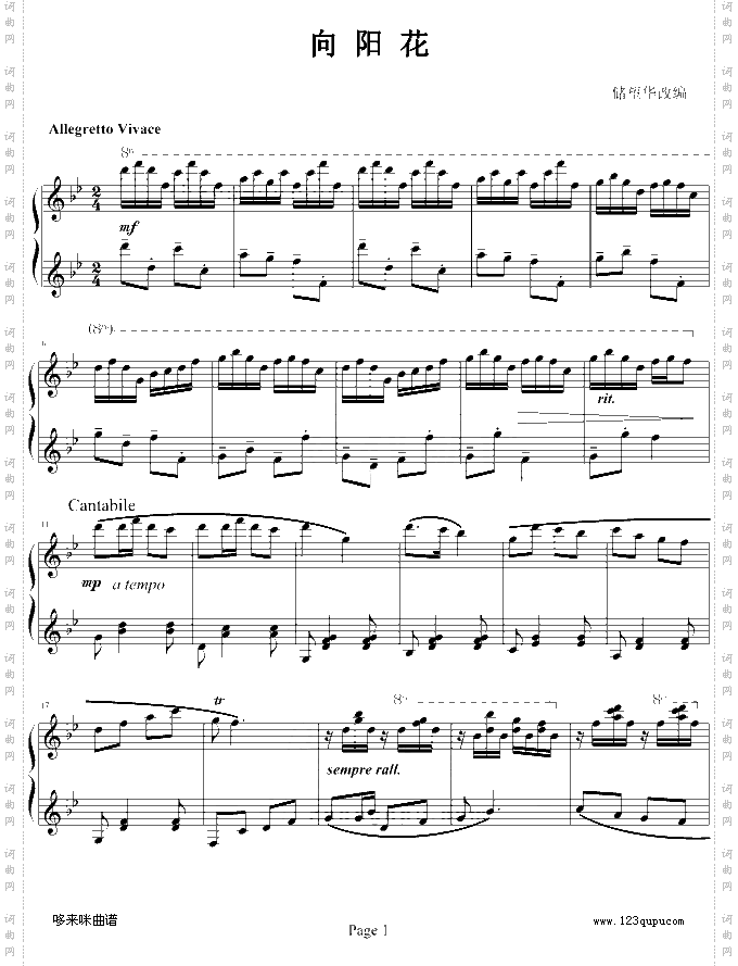 向阳花-储望华-中国名曲