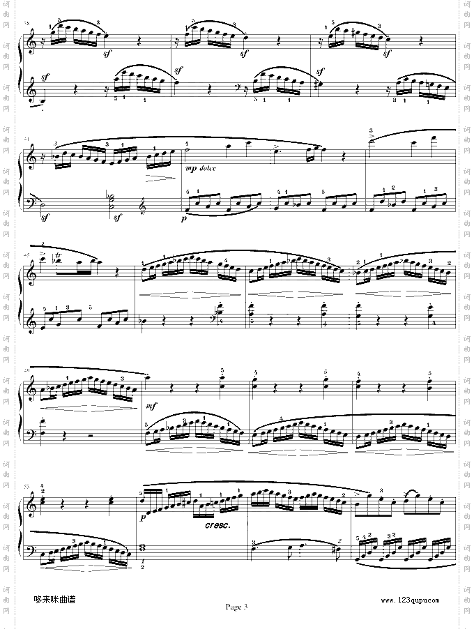 莫扎特C大调奏鸣曲K.545-完整版-莫扎特