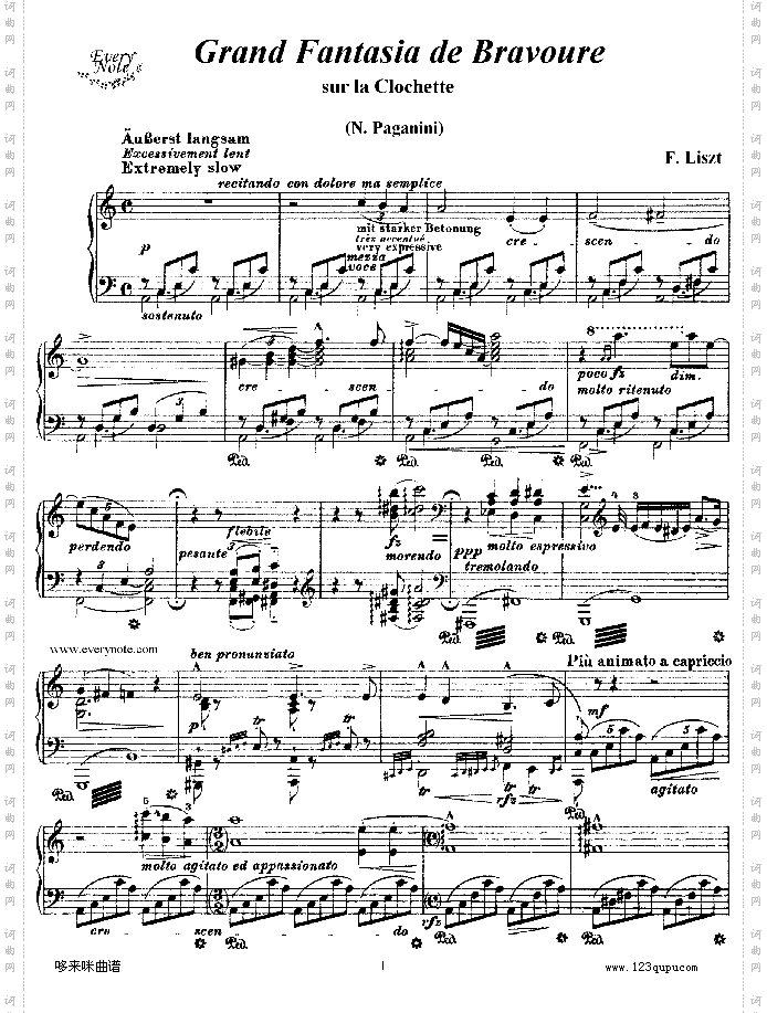 钟声大幻想曲-李斯特