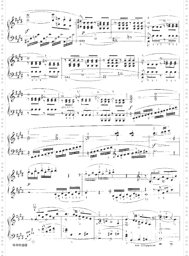 E大调第九钢琴奏鸣曲Op.14No—1-贝多芬