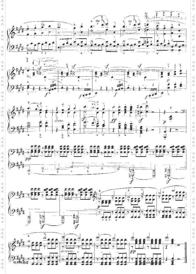E大调第九钢琴奏鸣曲Op.14No—1-贝多芬