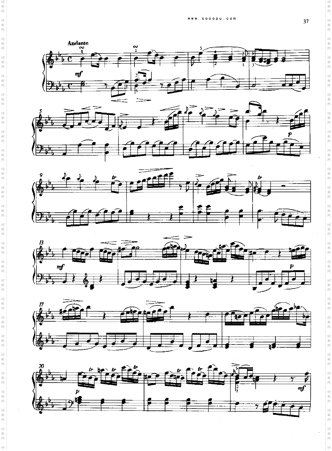 奏鸣曲键盘类钢琴