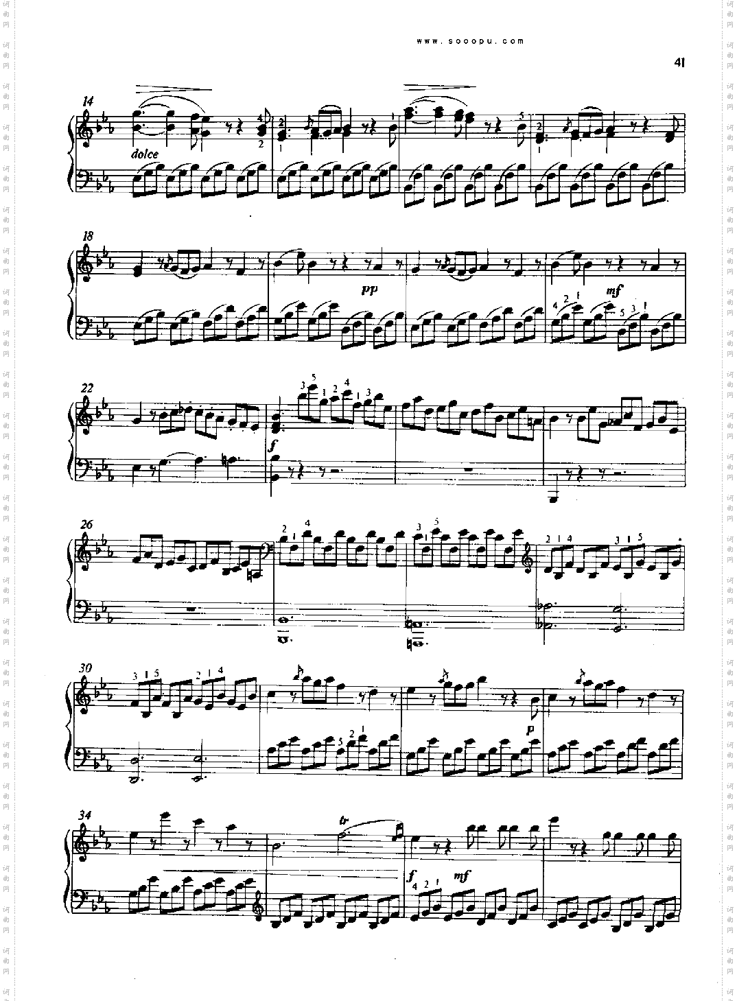 奏鸣曲键盘类钢琴