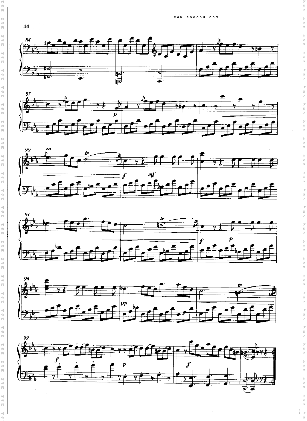 奏鸣曲键盘类钢琴