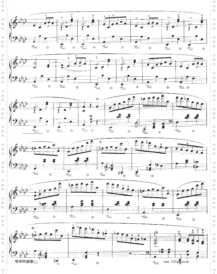 降A大调圆舞曲作品42-肖邦